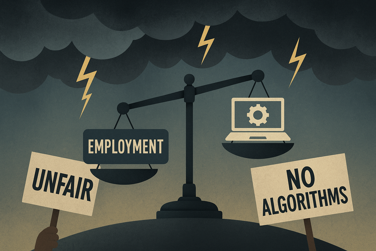 Editorial illustration for Employment: automated decision systems.